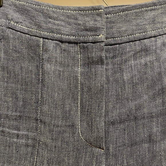 TWP pintuck ribbon cuffed hem trouser pants size 0 - Picture 4 of 8